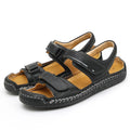 Leather Sandals Men's Summer 2023 Handmade Wild New Beach Sports Casual Shoes Large Size Breathable Hole Sandals slippers