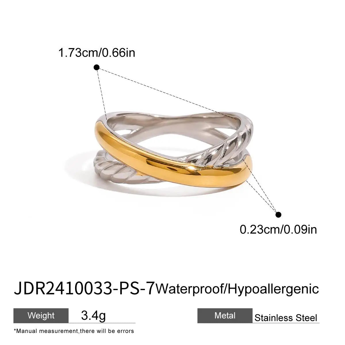 High-Grade Titanium Steel Opening Beaded Bracelet European American Style Jewelry Stainless Steel Color
