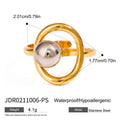 Bague Cœur Ouverte Plaquée Or 18K