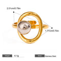 Bague Anneau Acier Inoxydable Bicolore – Style Tendance