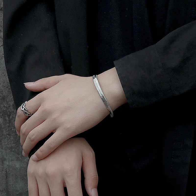 Men's Stainless Steel Snake Chain Bracelet