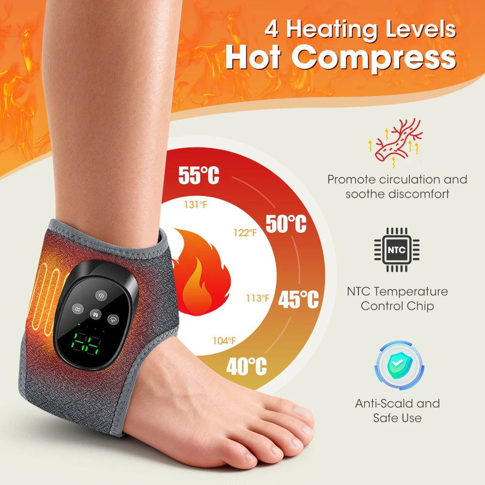 Rechargeable Heated Massage Bracelet – Wrist, Ankle, Hand