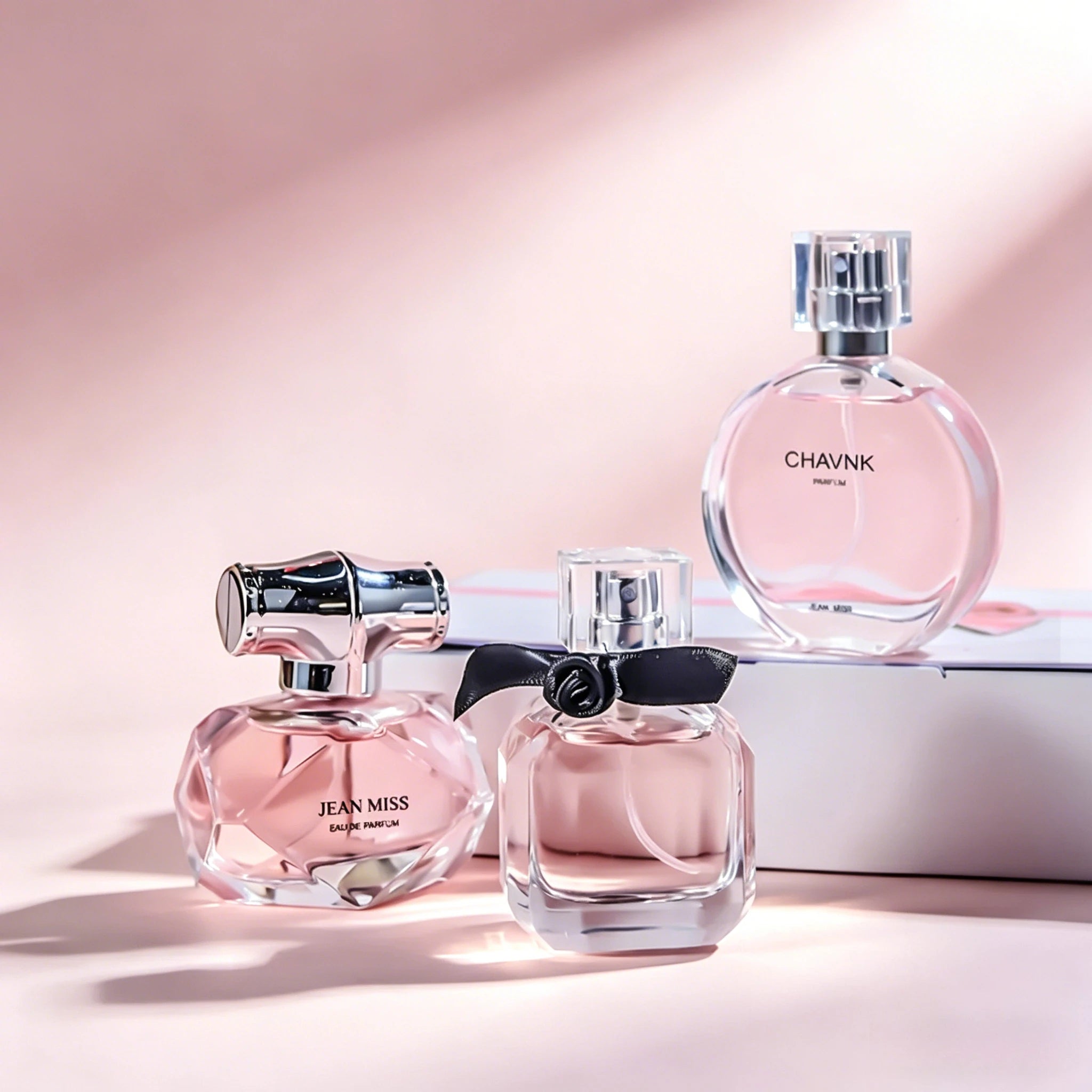 Women EDT Perfume Set 3Pcs Floral Natural Fresh Aroma Long Lasting Fragrance Comparable to Luxury Brand Scent Floral Perfume