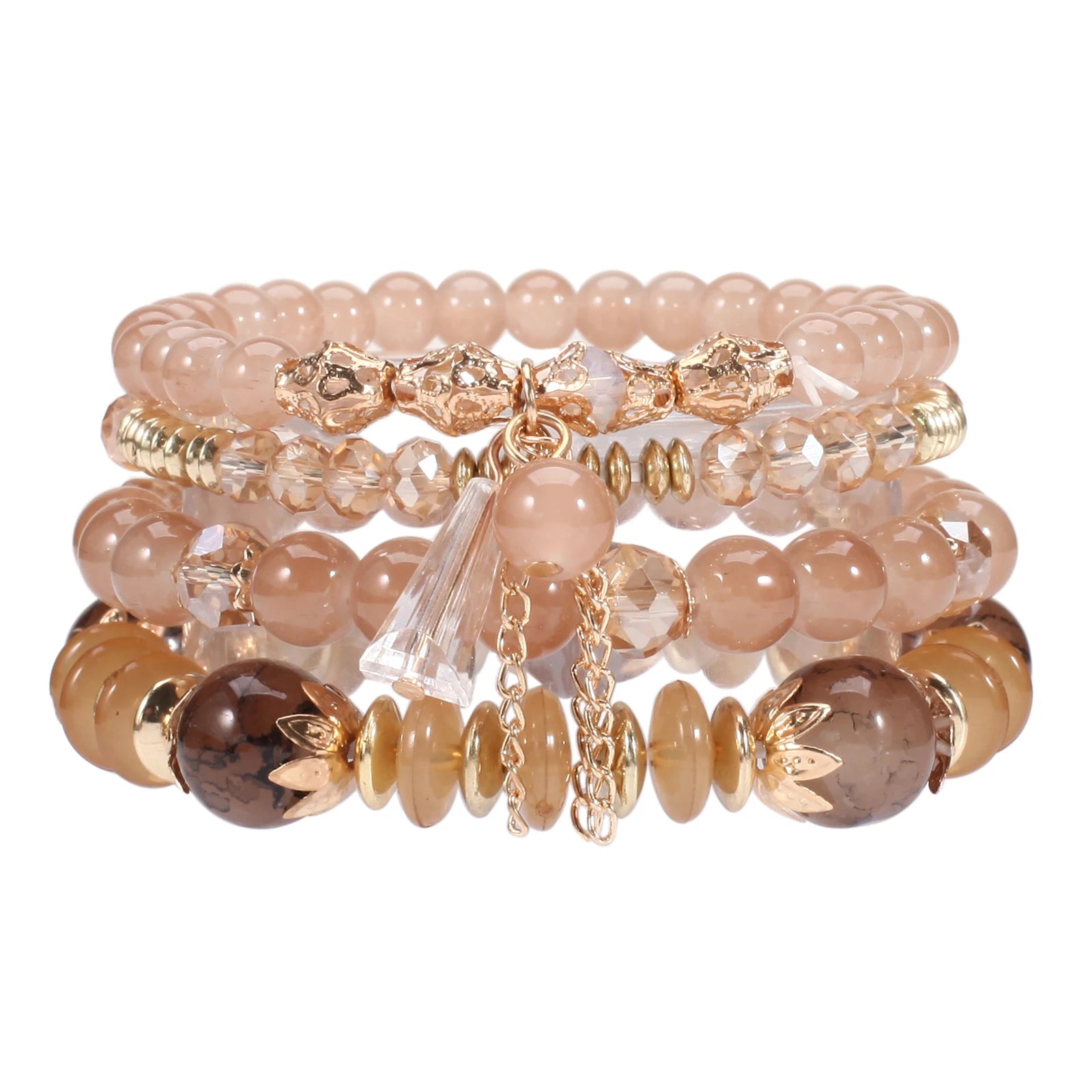 Colorful Bohemian Stackable Beaded Bracelets