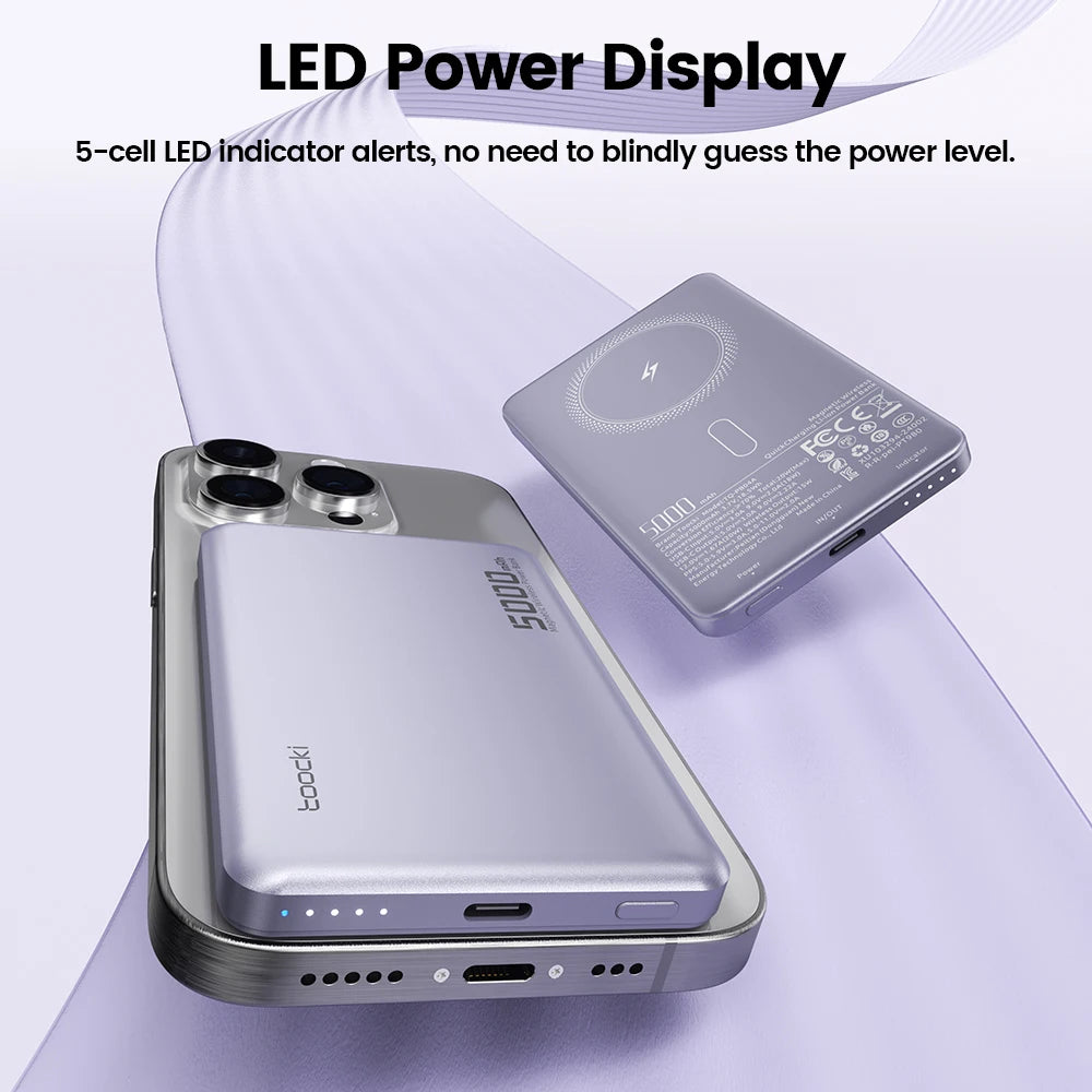 Wireless Magnetic Power Bank 5000mAh