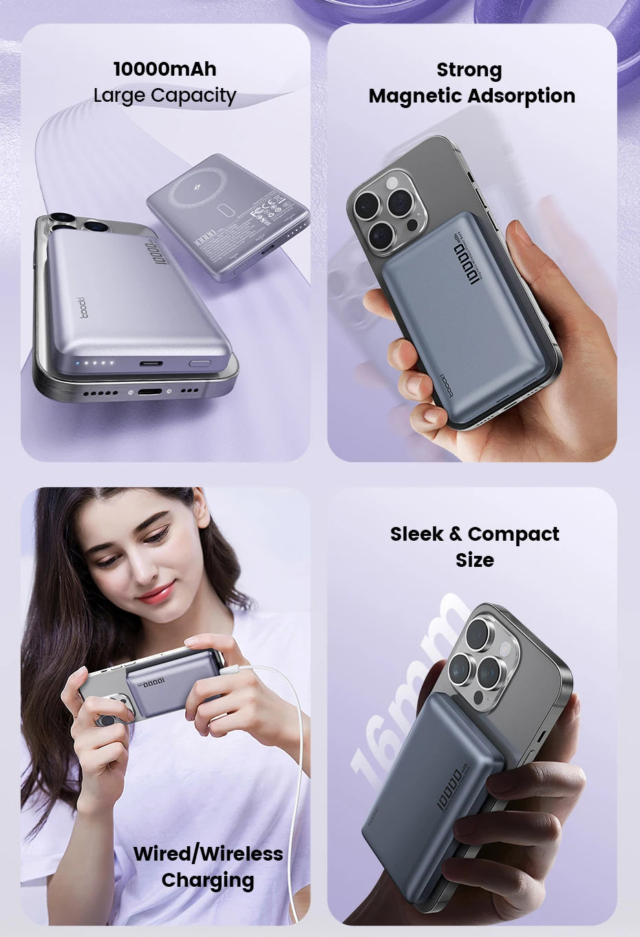 Wireless Magnetic Power Bank 5000mAh