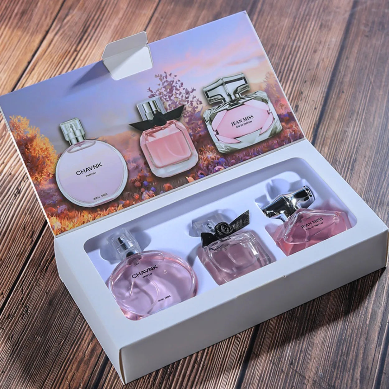 3-Piece Floral Scent Women Perfume Set Eau de Toilette Fresh Natural Long-Lasting Luxury Brand Dupe Same Fragrance 30ml*3 brand