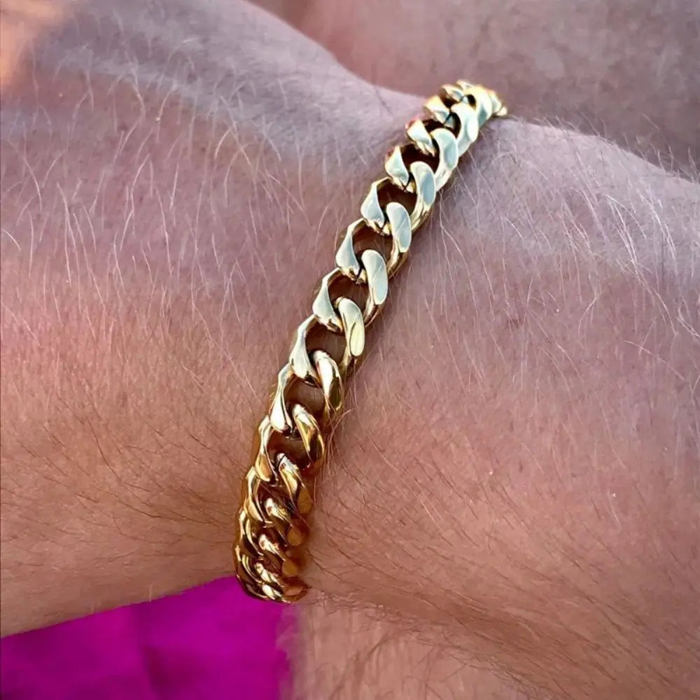 Men's Chunky Cuban Chain Bracelet