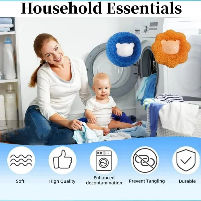 Reusable Pet Hair Removal Balls for Washing Machine