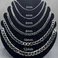 Men's Sterling Silver 925 Necklace – Curb Chain