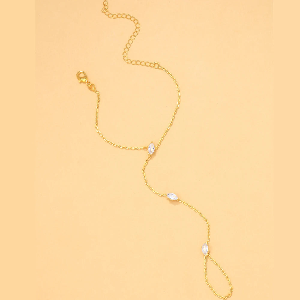 Sparkling Crystal Diamond-Shape Bracelet