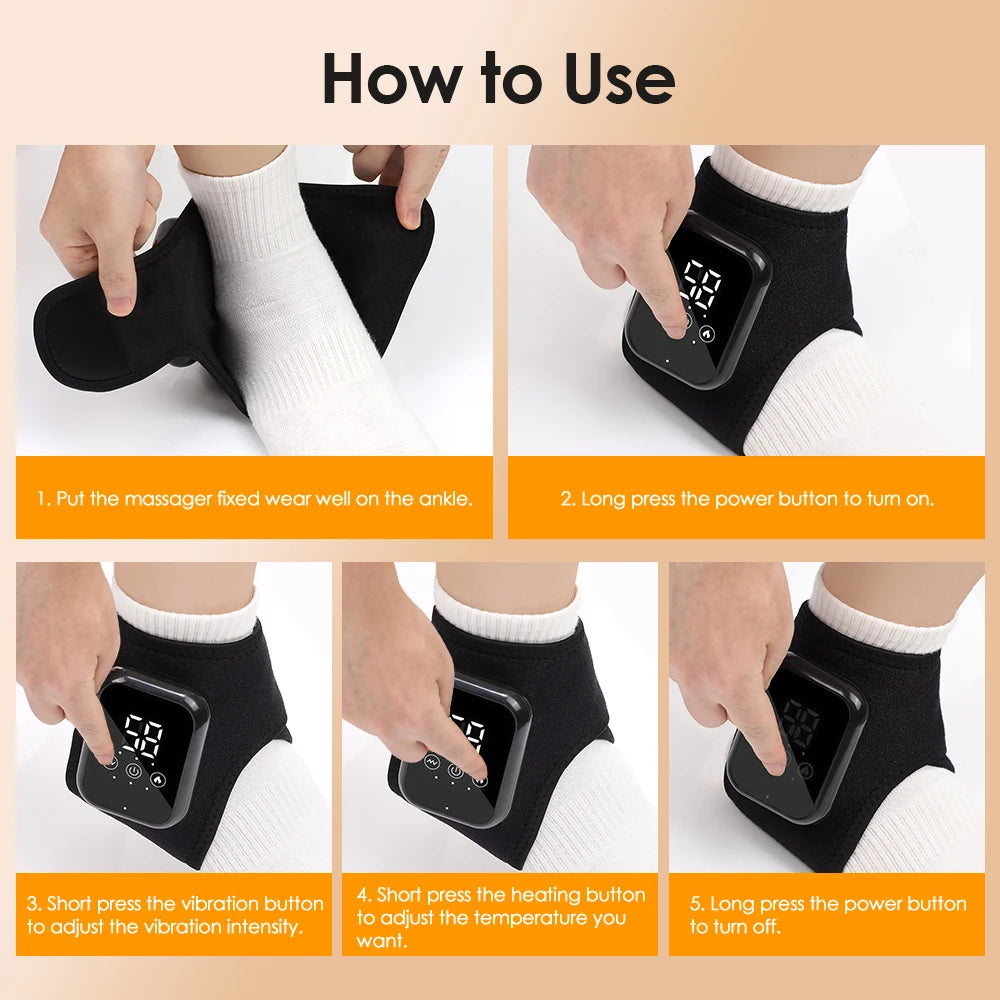 Rechargeable Heated Massage Bracelet – Wrist, Ankle, Hand