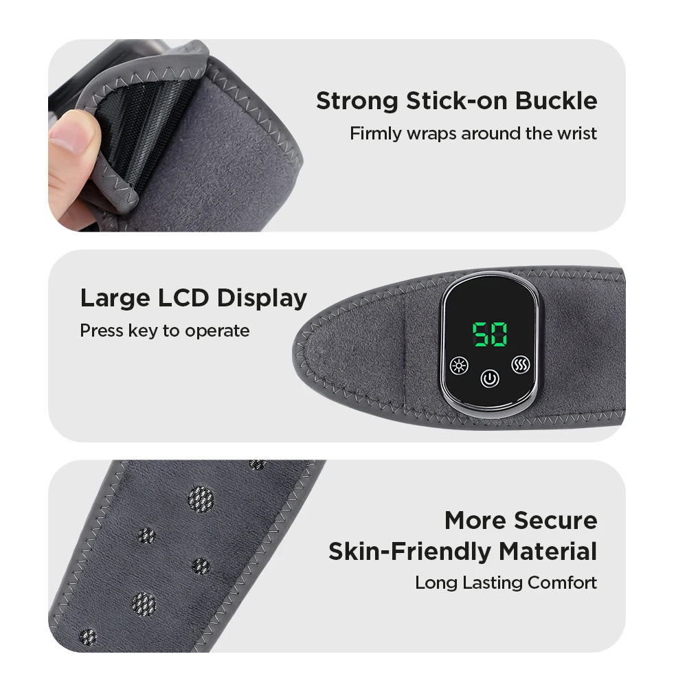 Rechargeable Heated Massage Bracelet – Wrist, Ankle, Hand