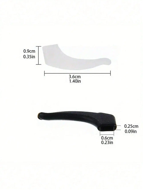 4~40pcs Anti-Slip Silicone Ear Grip Glasses Eyeglasses Leg Ear Hook Stopper Bracket Fastener Accessories Temple Tip Eyewear Holder Glasses Accessories For Women Clear