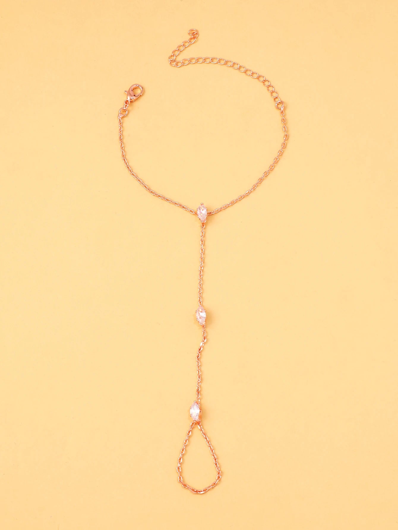 Sparkling Crystal Diamond-Shape Bracelet