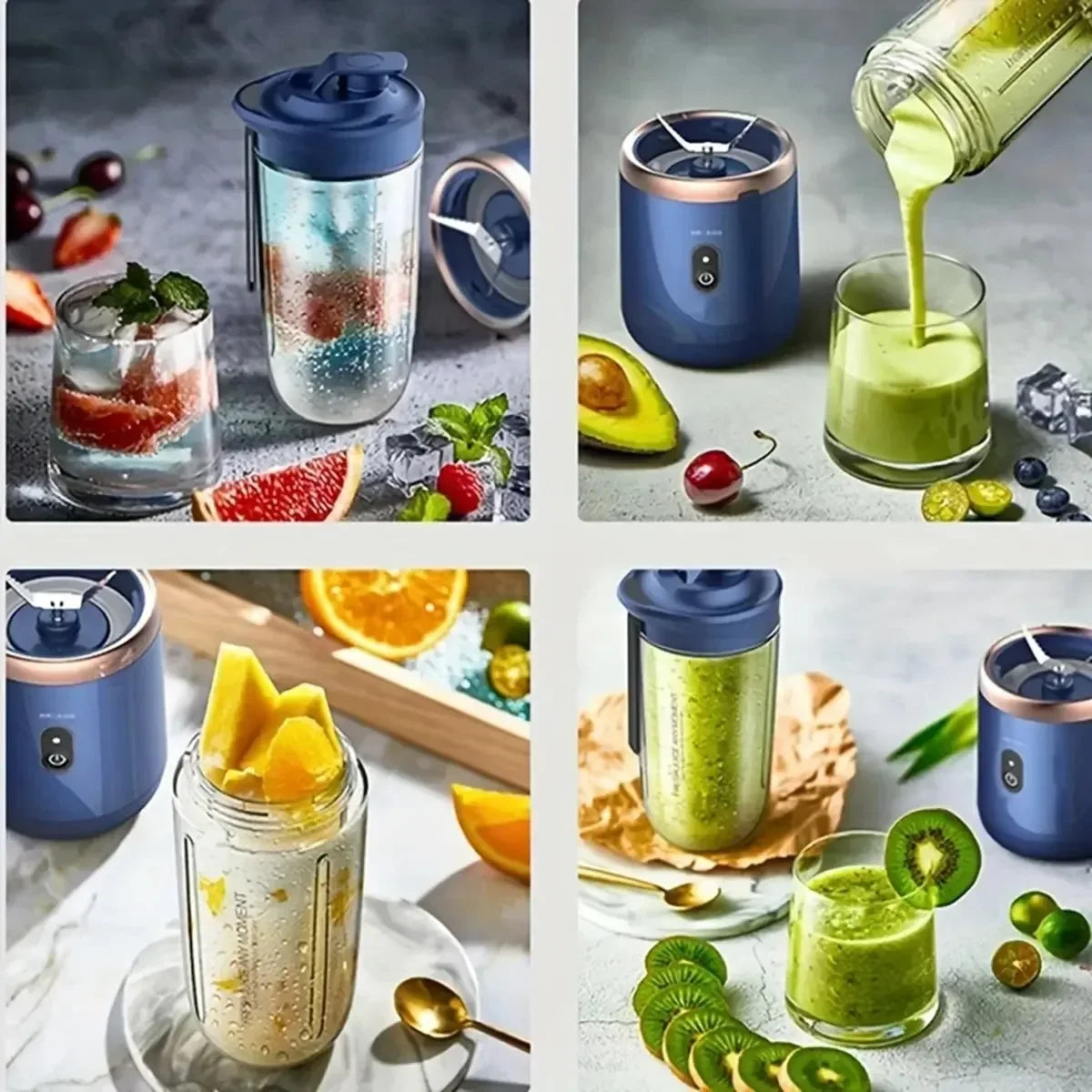 Portable USB Mini Blender 400ml – 6 Colors