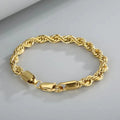 Unisex 18k Gold / 925 Silver Chain Bracelet
