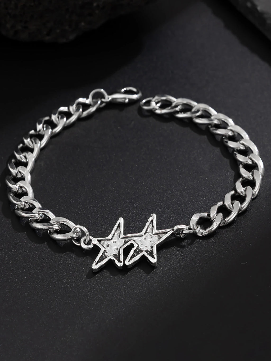 Unisex Retro Double Star Bracelet