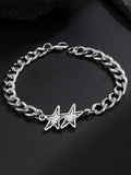 Unisex Retro Double Star Bracelet