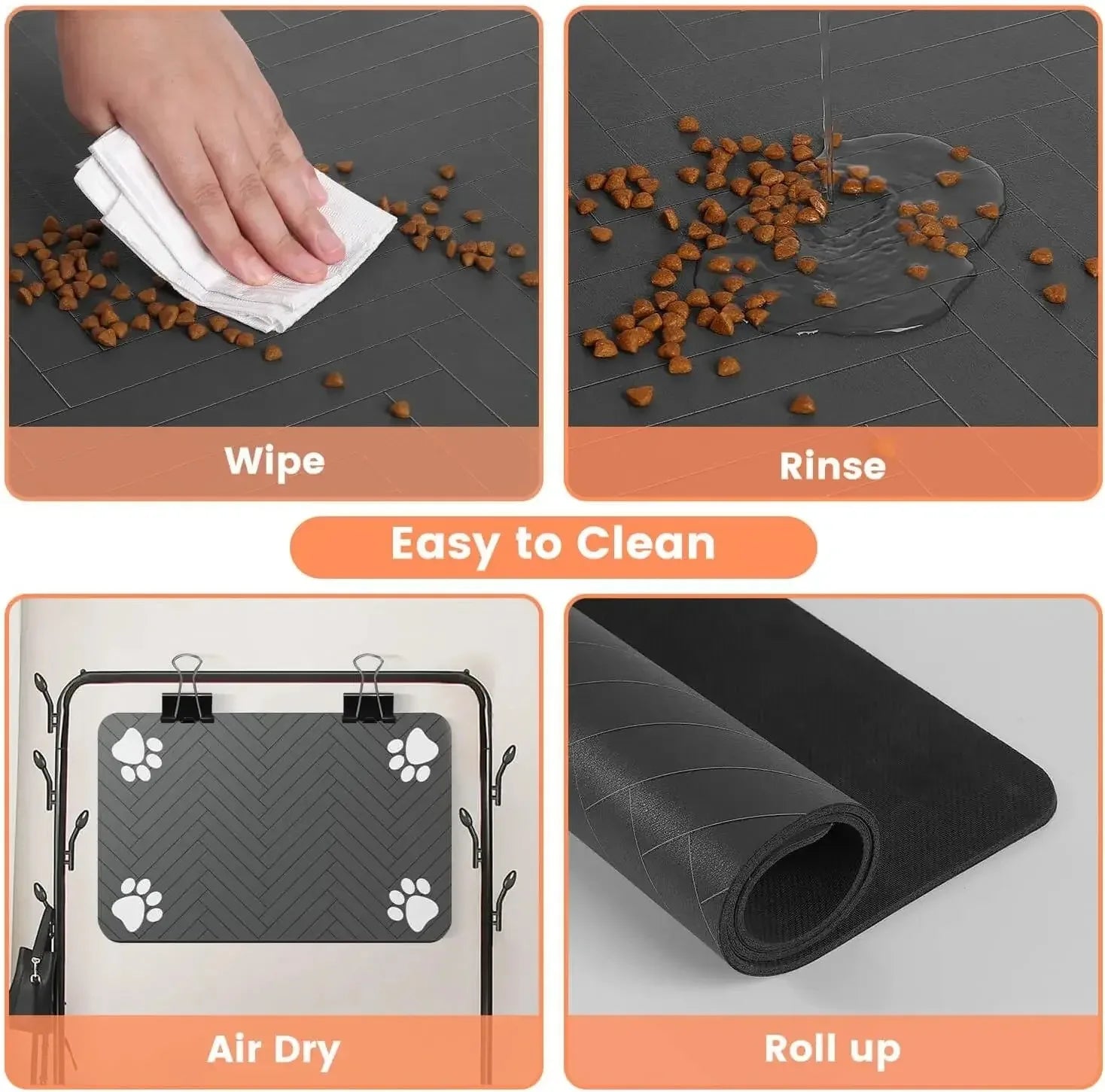 Absorbent Feeding Mat for Dogs &amp; Cats