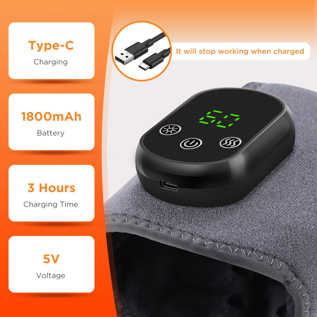 Rechargeable Heated Massage Bracelet – Wrist, Ankle, Hand