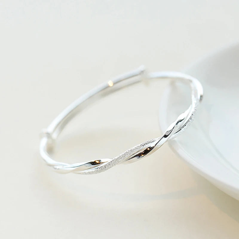 Bracelet Torsadé Tressé Vintage Femme