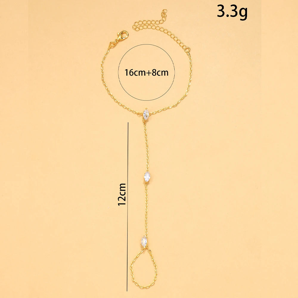 Sparkling Crystal Diamond-Shape Bracelet