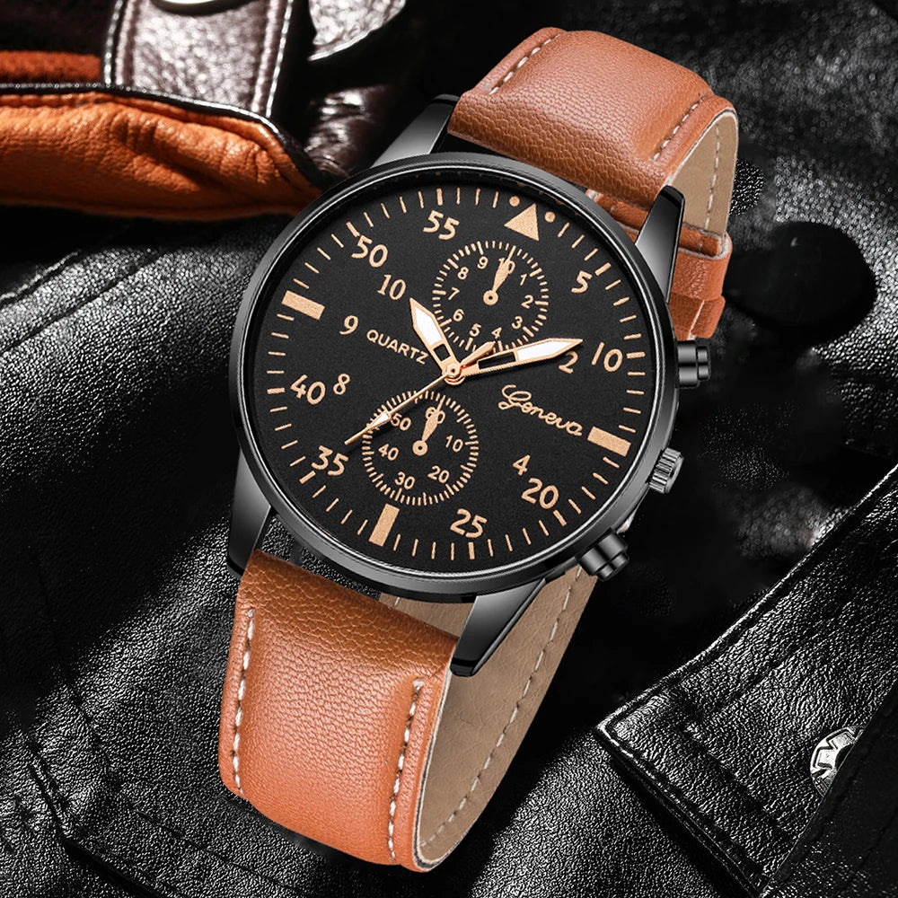 3-Watch Gift Set for Men – Retro Business Style