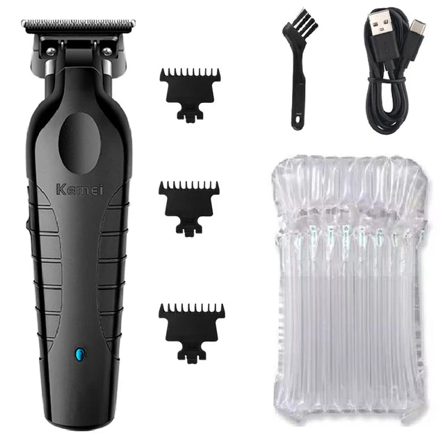 Kemei Cordless Beard Trimmer – 0mm Cut