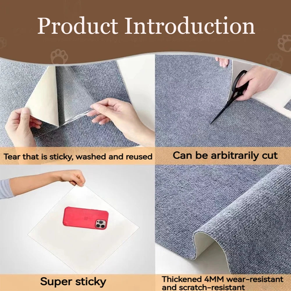 Self-Adhesive Cat Scratch Mat