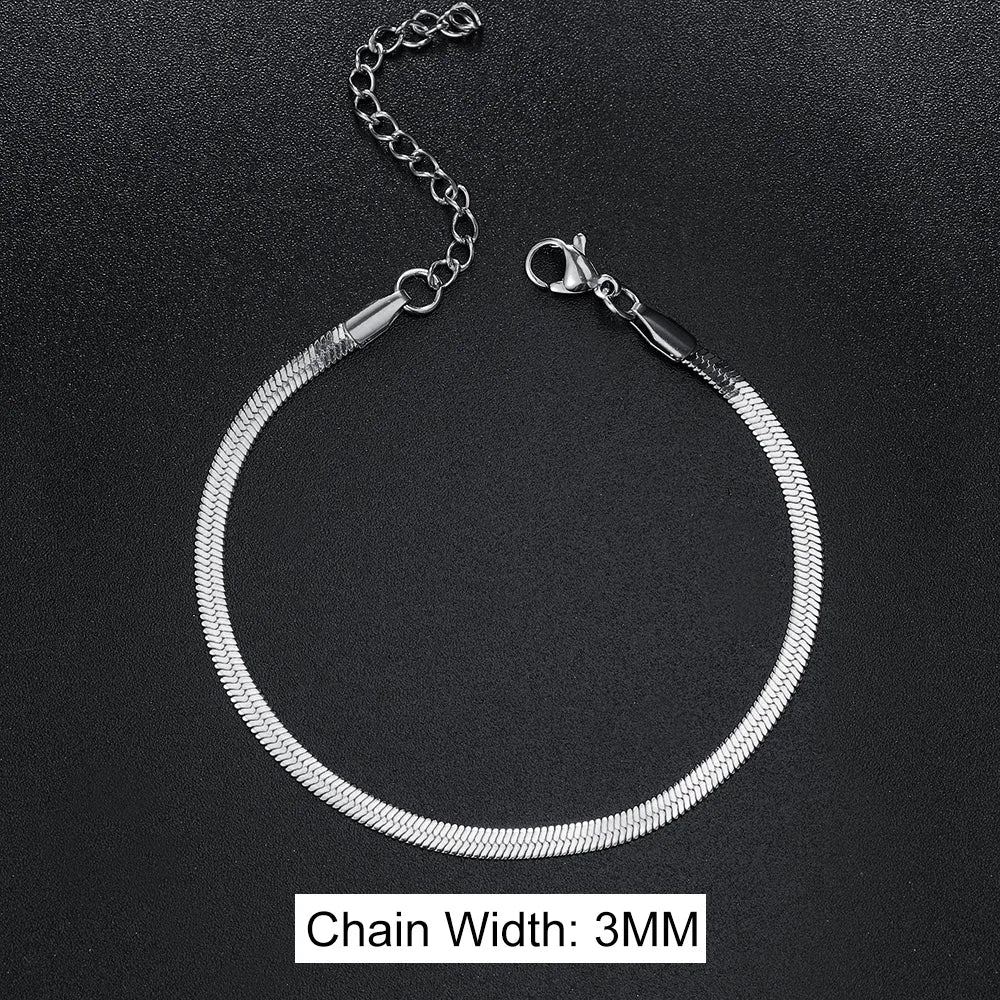 Men's Stainless Steel Snake Chain Bracelet
