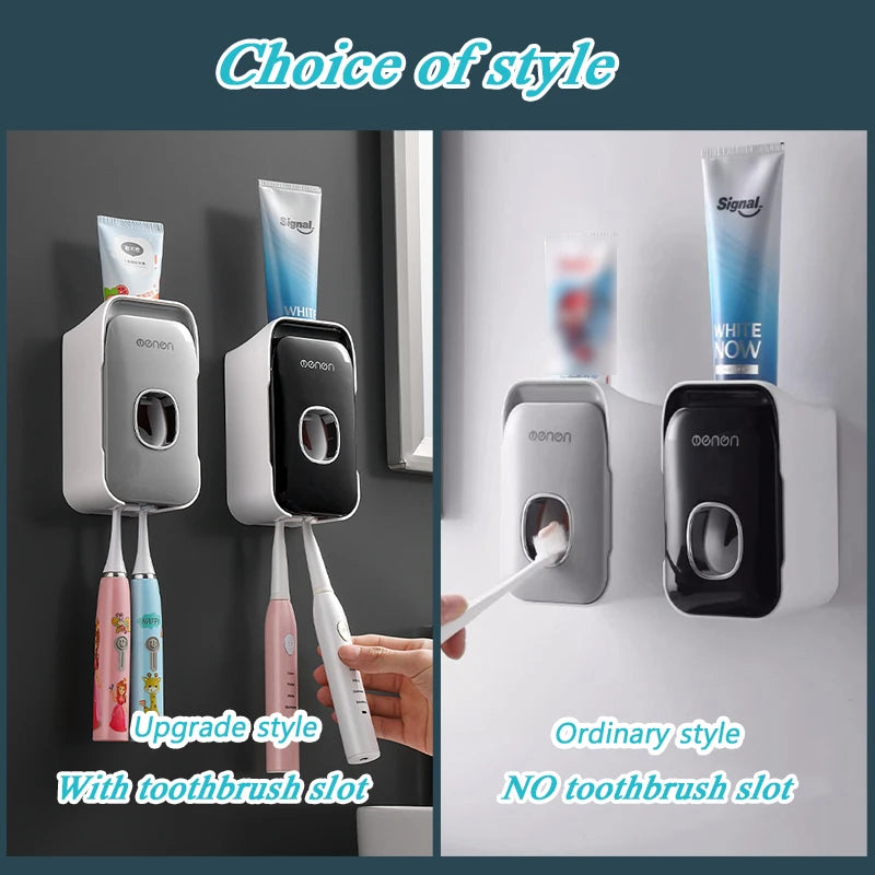 No-Drill Wall-Mounted Toothpaste Dispenser