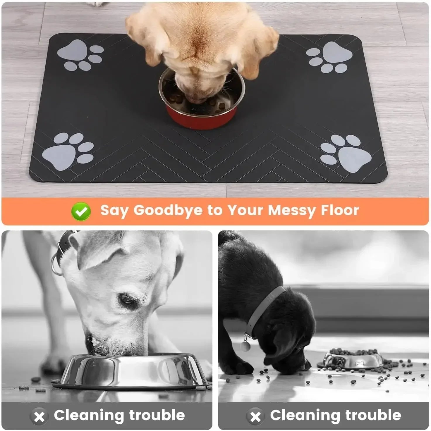 Absorbent Feeding Mat for Dogs &amp; Cats