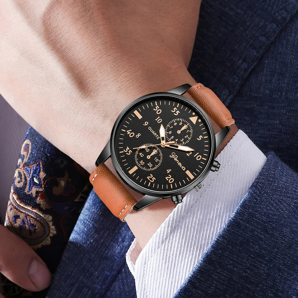 3-Watch Gift Set for Men – Retro Business Style