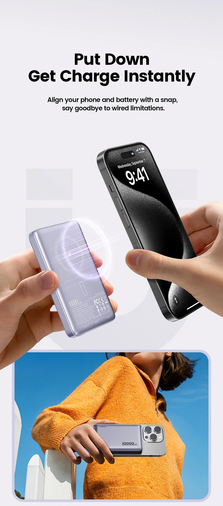 Wireless Magnetic Power Bank 5000mAh