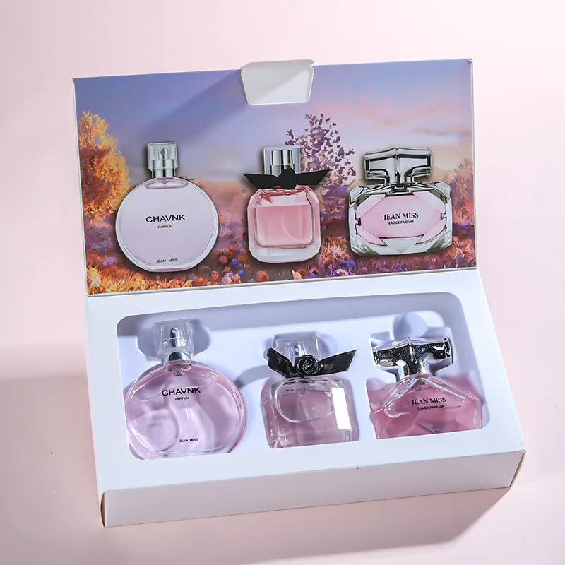 3-Piece Floral Scent Women Perfume Set Eau de Toilette Fresh Natural Long-Lasting Luxury Brand Dupe Same Fragrance 30ml*3 brand