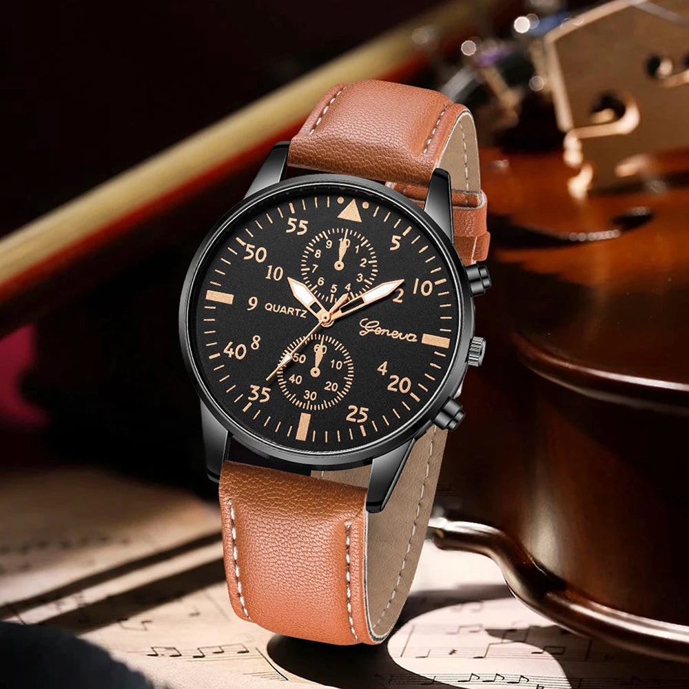 3-Watch Gift Set for Men – Retro Business Style