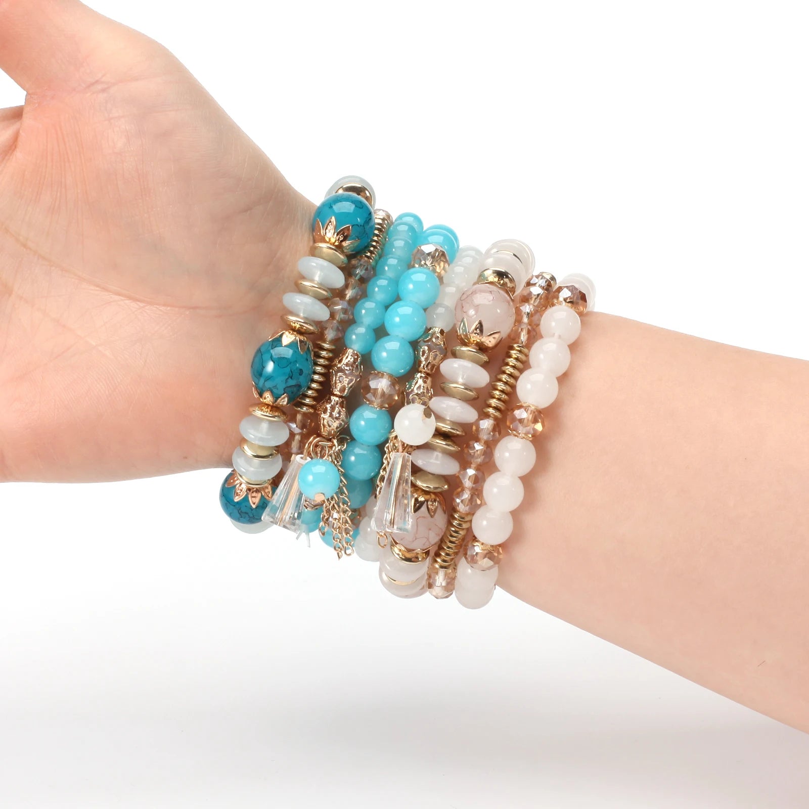Colorful Bohemian Stackable Beaded Bracelets