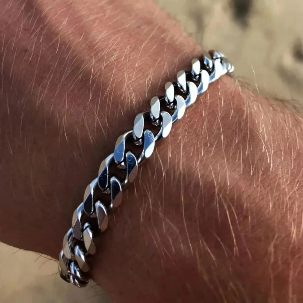 Men's Chunky Cuban Chain Bracelet