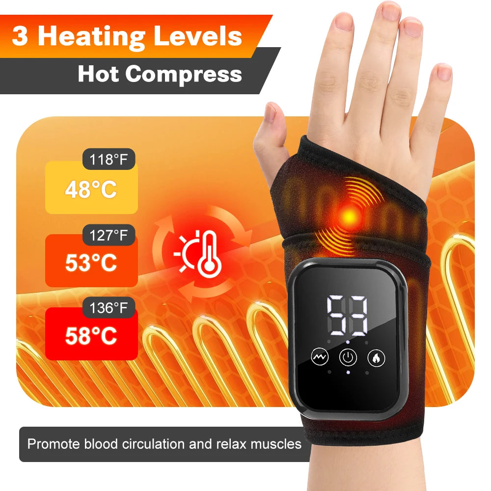Rechargeable Heated Massage Bracelet – Wrist, Ankle, Hand