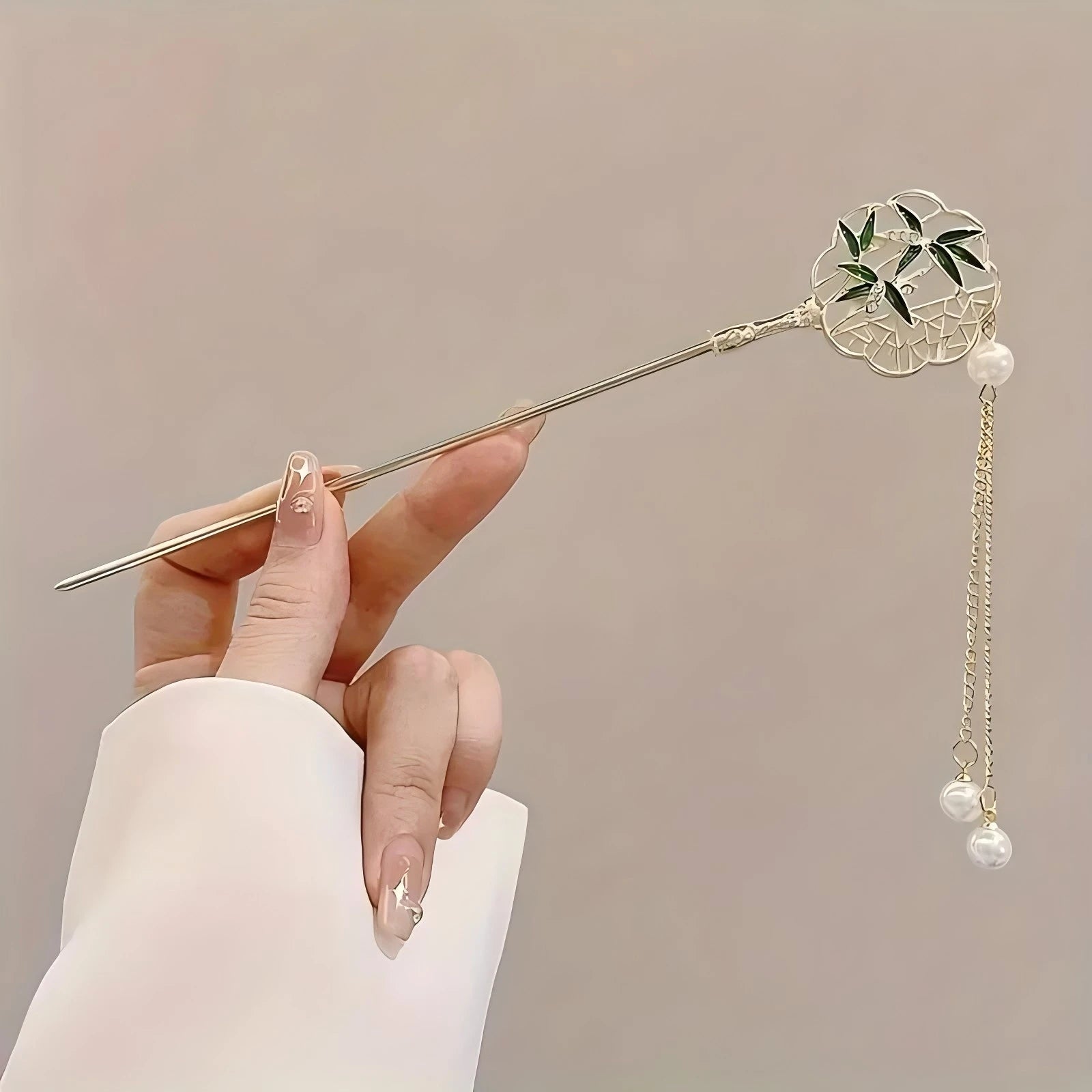Épingle à Cheveux Pompon Style Chinois Traditionnel