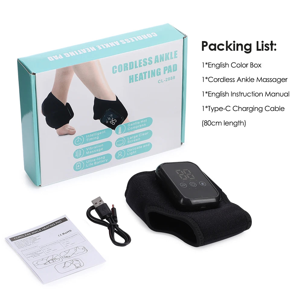 Rechargeable Heated Massage Bracelet – Wrist, Ankle, Hand