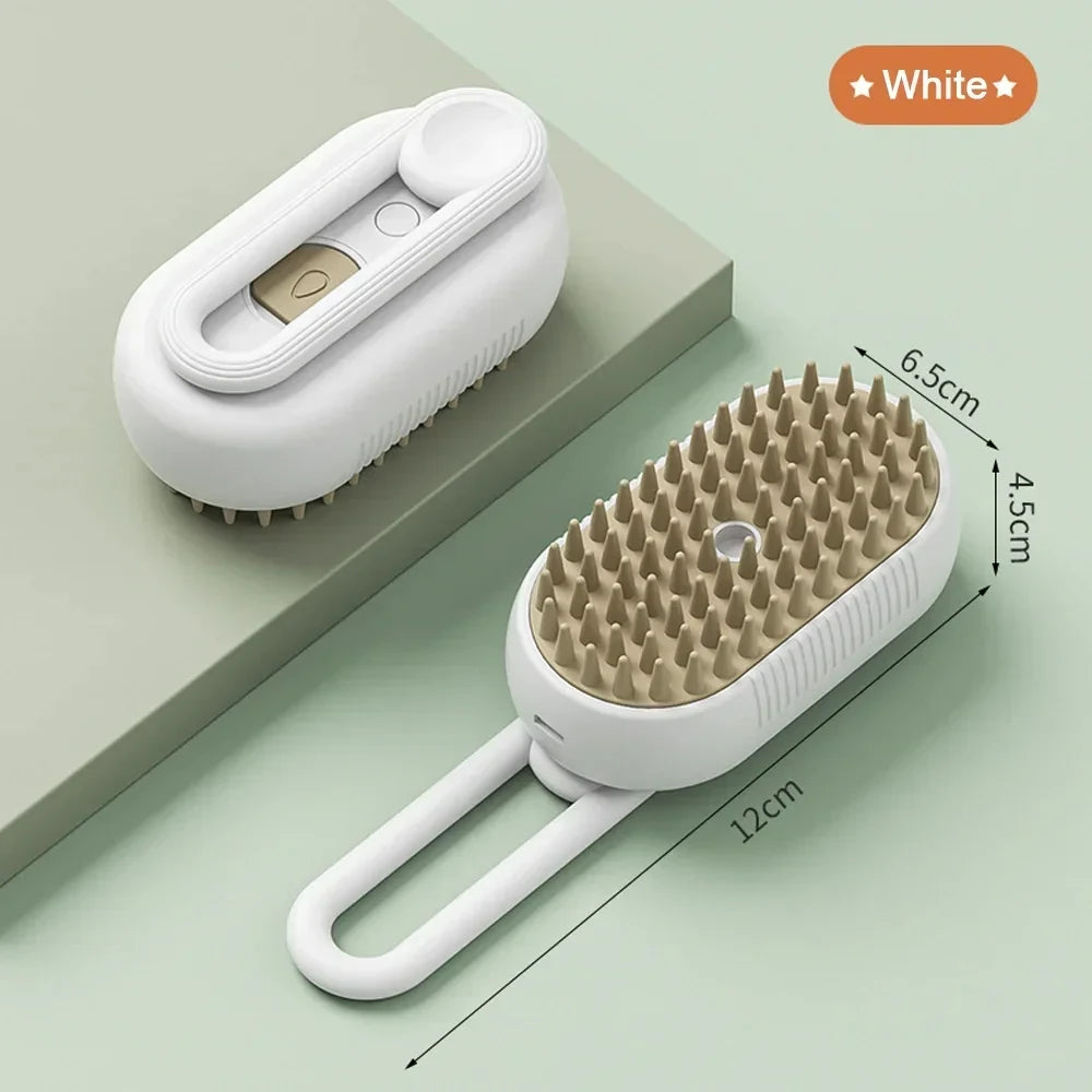 4-in-1 Steam Brush for Cats and Dogs