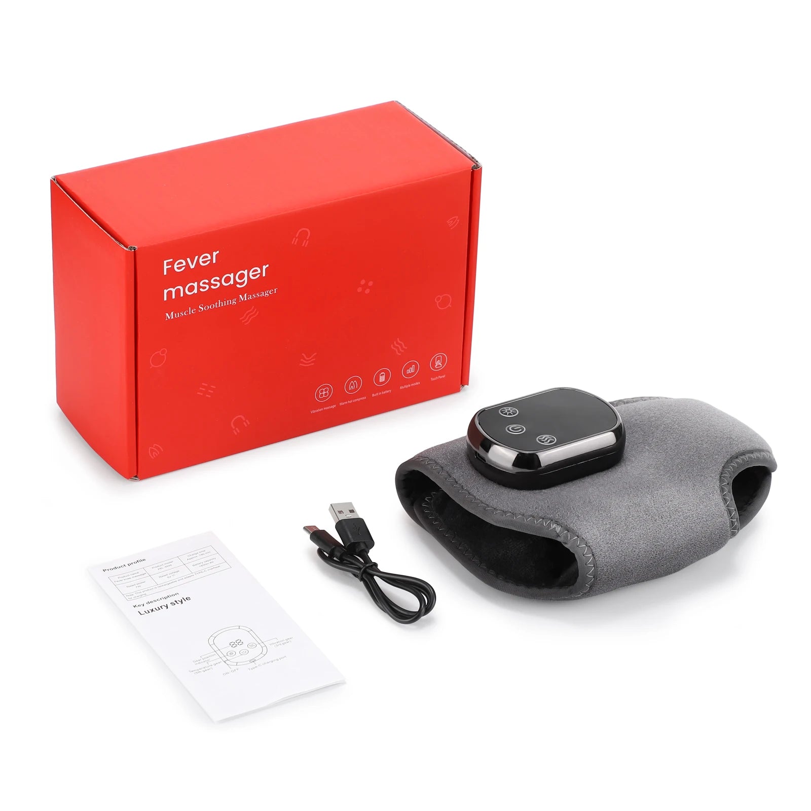 Rechargeable Heated Massage Bracelet – Wrist, Ankle, Hand
