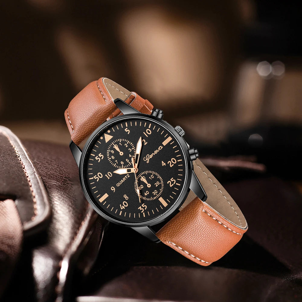 3-Watch Gift Set for Men – Retro Business Style
