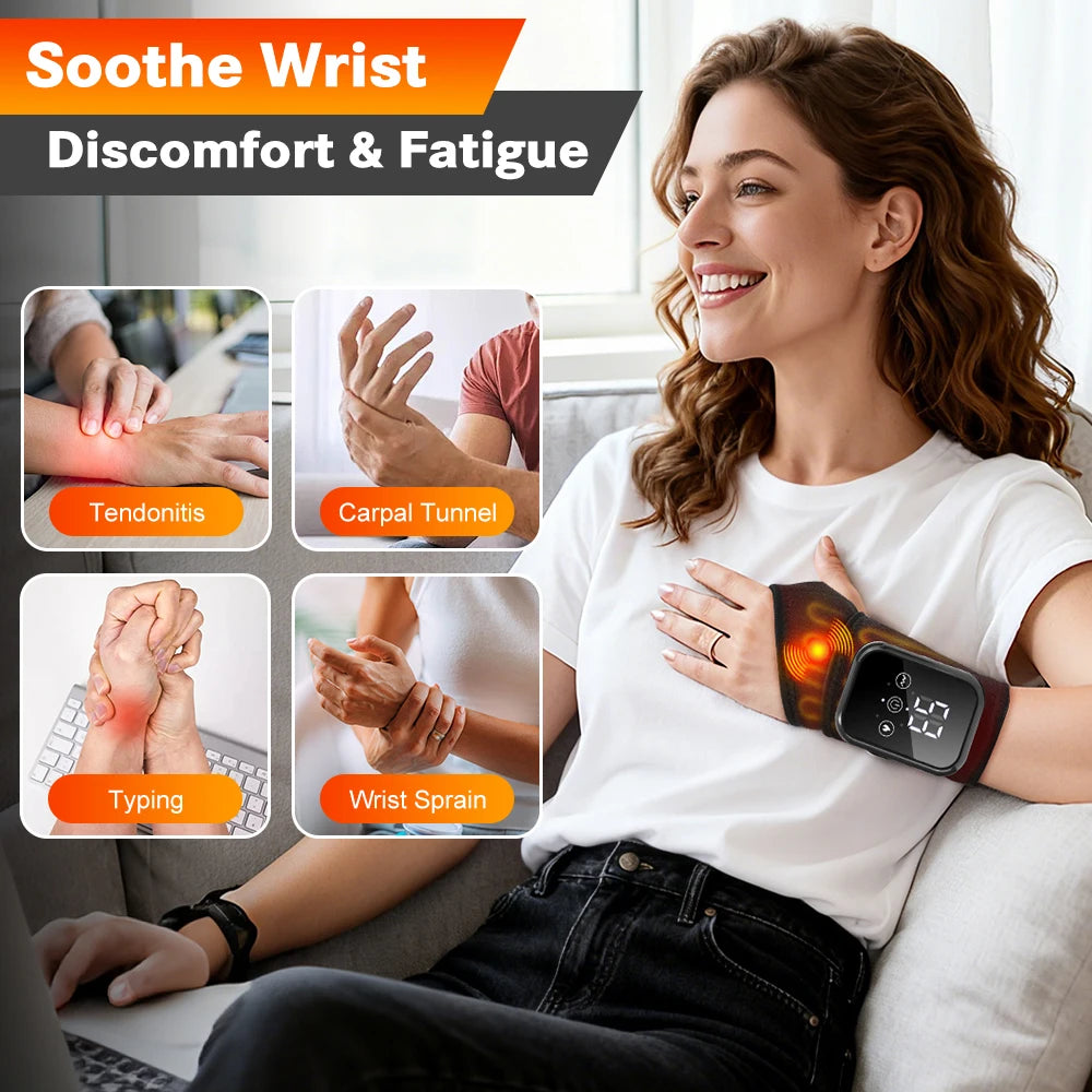 Rechargeable Heated Massage Bracelet – Wrist, Ankle, Hand