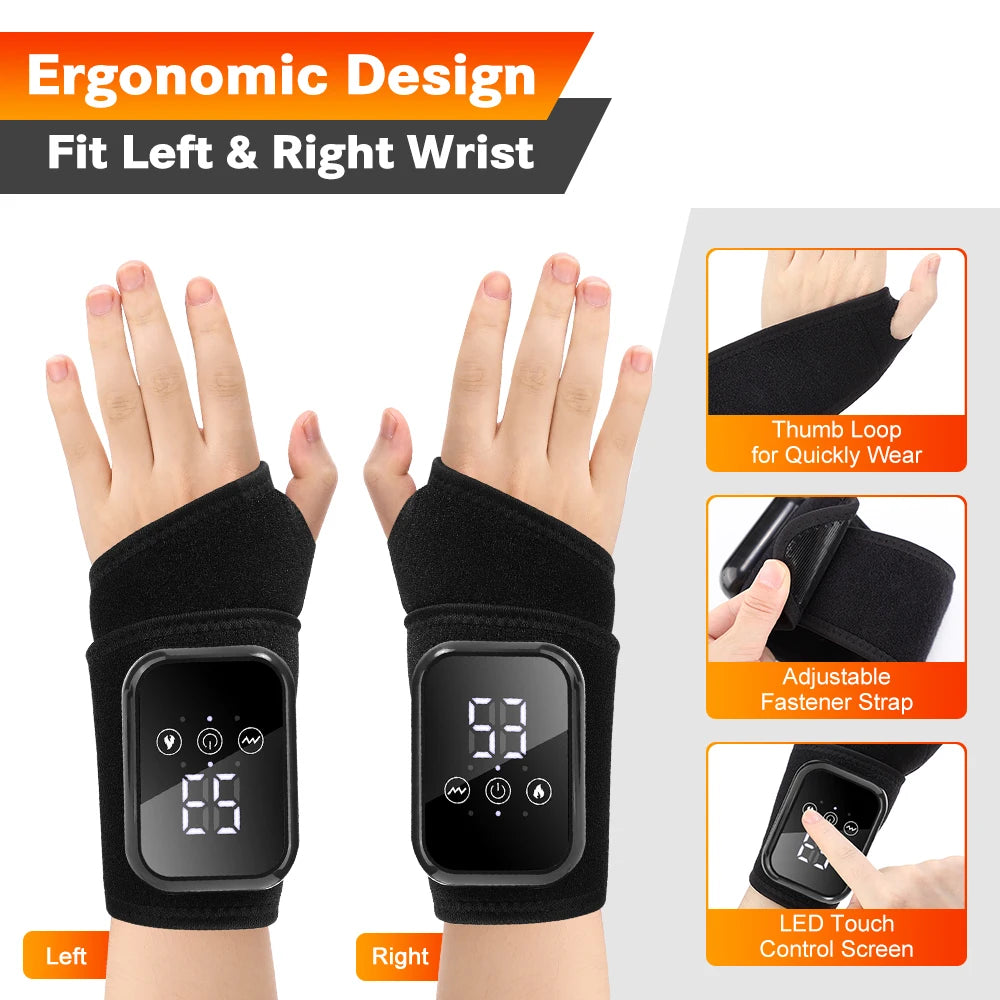Rechargeable Heated Massage Bracelet – Wrist, Ankle, Hand