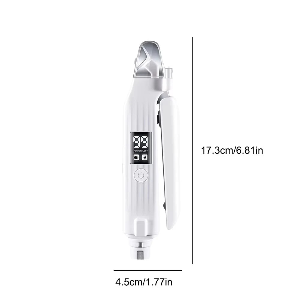 2-in-1 Electric Pet Nail Grinder with LED for Dogs and Cats