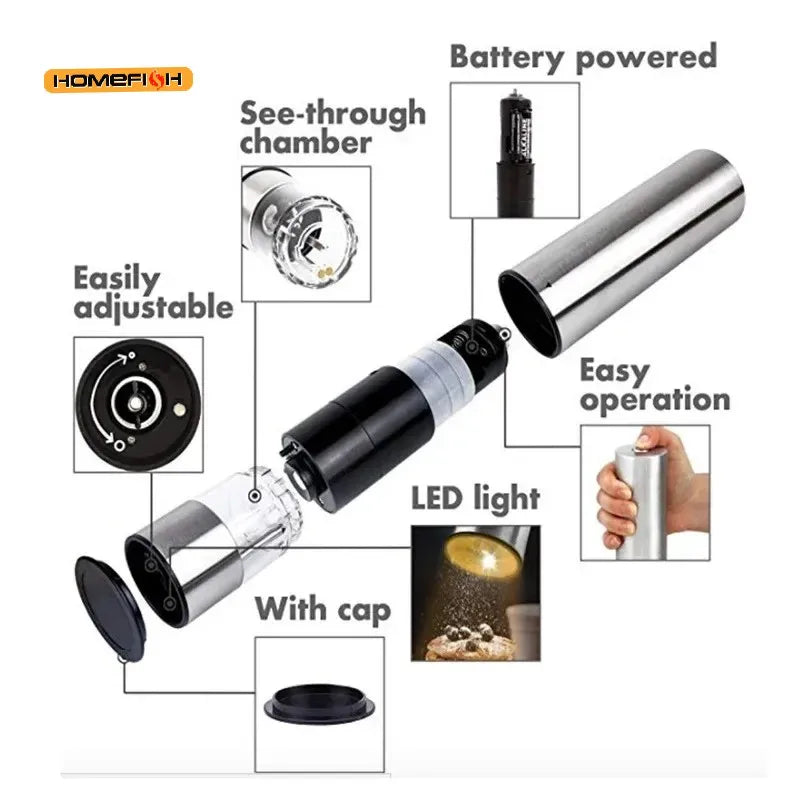 Automatic Electric Salt and Pepper Grinder