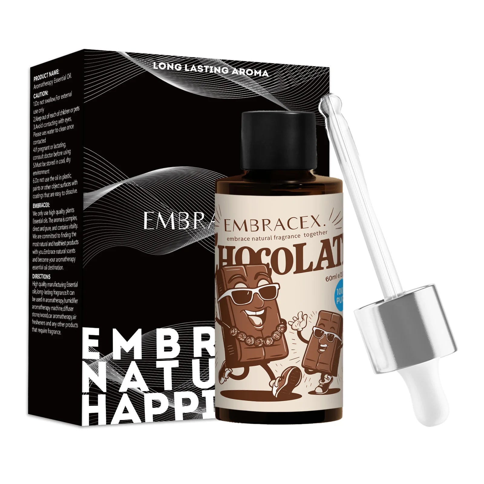 60ml Chocolate Perfume Chocolate Essential Oils Parfum air freshener car smell good Gifts air freshener car car fragrances